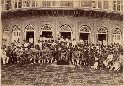 Maharadscha Scindia, Adlige und hohe Beamte, Gwalior von Raja Deen Dayal