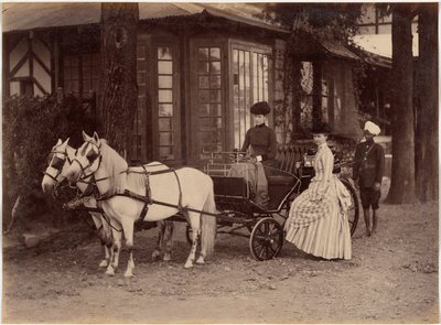 Mrs. und Miss Lyall, Shimla von Raja Deen Dayal