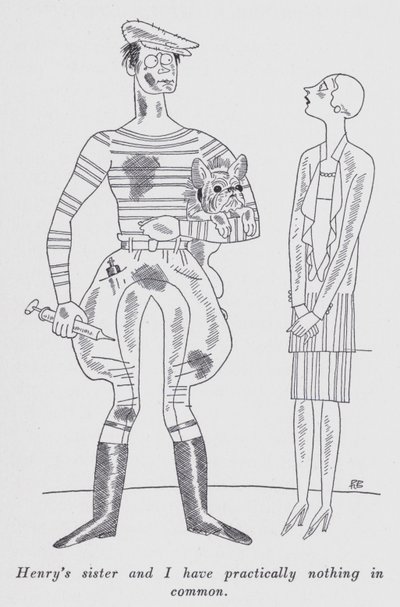 Illustration für "But Gentlemen Marry Brunettes" von Anita Loos (Lithografie) von Ralph Barton