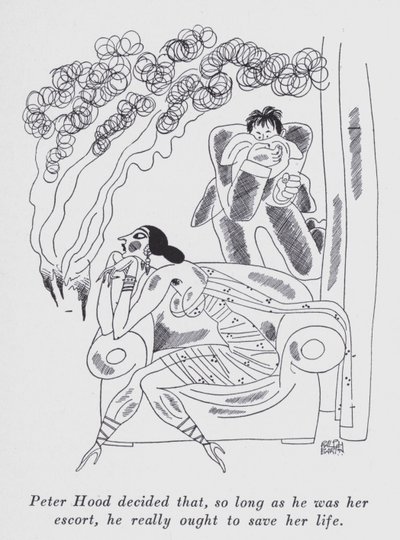 Illustration für "But Gentlemen Marry Brunettes" von Anita Loos von Ralph Barton