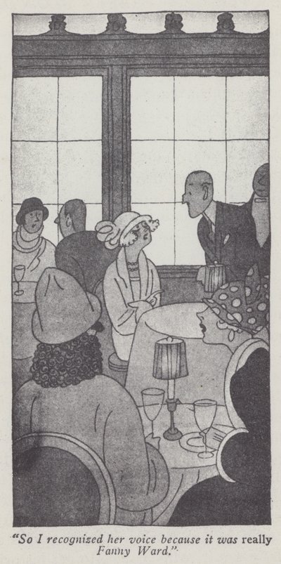 Illustration für Gentlemen Prefer Blondes von Anita Loos von Ralph Barton