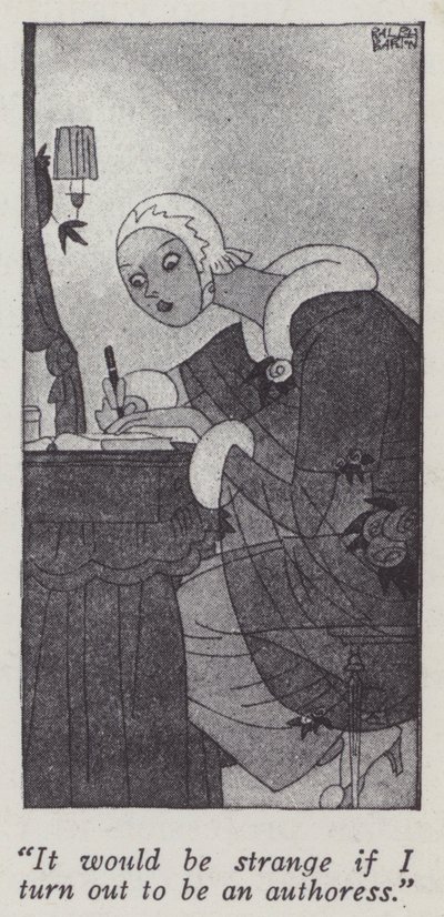Illustration für Gentlemen Prefer Blondes von Anita Loos von Ralph Barton