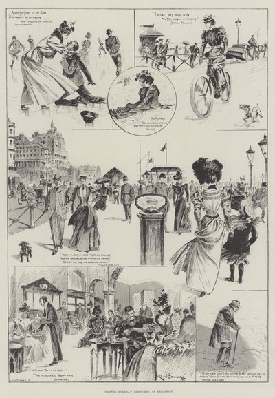 Osterskizzen in Brighton von Ralph Cleaver