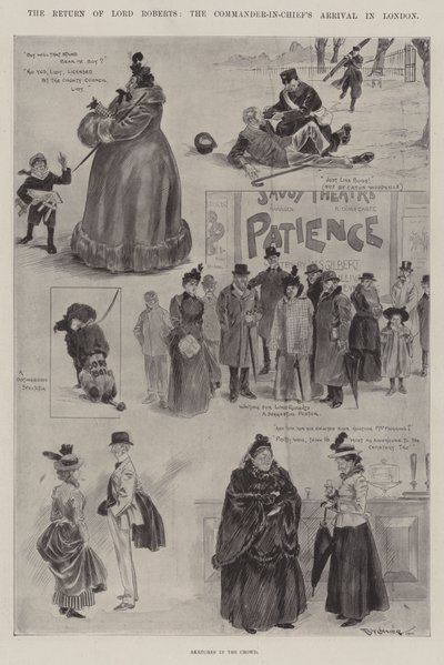 Die Rückkehr von Lord Roberts, die Ankunft des Oberbefehlshabers in London von Ralph Cleaver