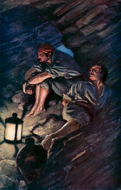 Illustration für Robinson Crusoe von Daniel Defoe von Ralph Noel Pocock