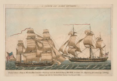 Eine Szene am Ontariosee (Sloop Pike und Wolf) von Ralph Rawdon