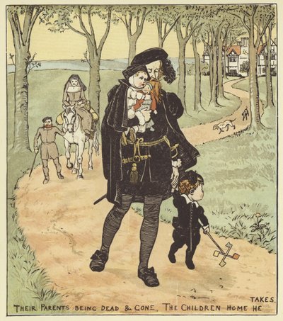 Die Kinder im Wald von Randolph Caldecott