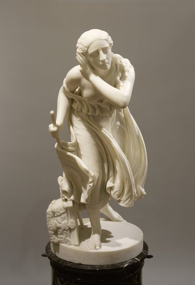 Nydia, das blinde Blumenmädchen von Pompeji, um 1888 (Marmor) von Randolph Rogers