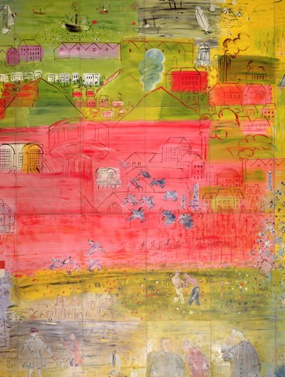 Die Fee Elektrizität (Detail) von Raoul Dufy