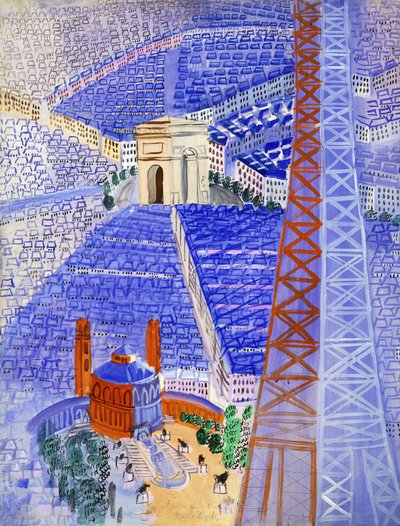 Der Eiffelturm, Projekt für die Beauvais-Tapisserie von Raoul Dufy