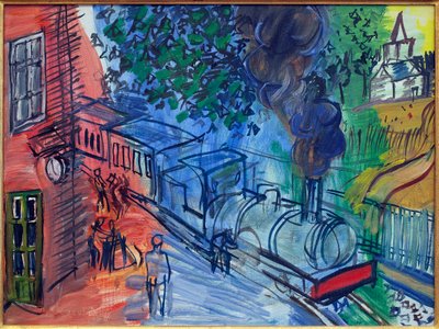 Zug zum Bahnhof von Raoul Dufy