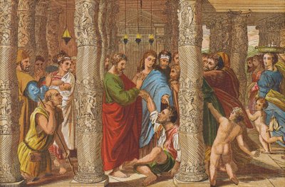 Die Heilung des Lahmen von Raphael (1483 1520) (after)