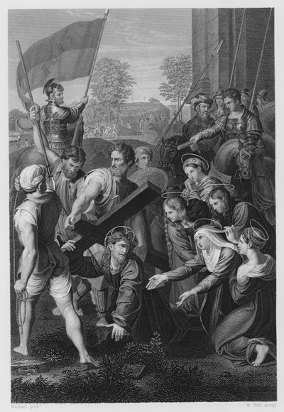 Das Kreuz tragen von after Raphael