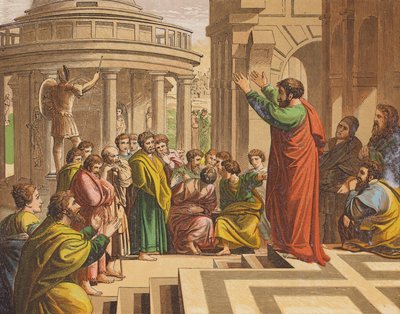 St. Paulus predigt in Athen von Raphael (1483 1520) (after)