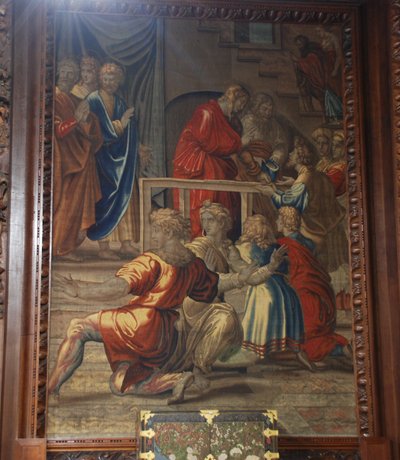 Der Tod des Ananias, Mortlake Werkstatt von after Raphael