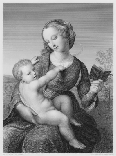 Die Madonna und das Kind, nach dem Bild im Berliner Museum von after Raphael