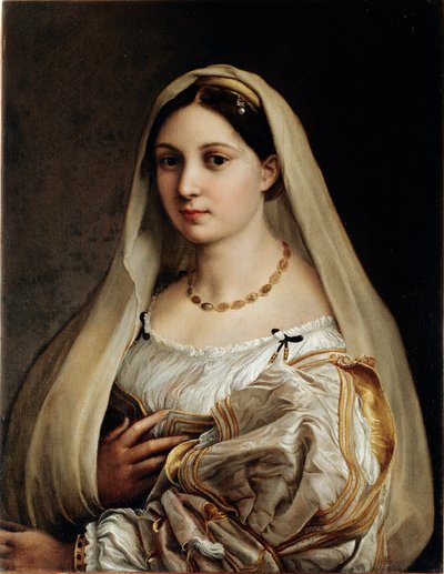 Porträt einer Dame namens die Verschleierte von Raphael