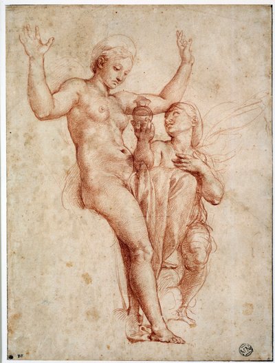 Psyche präsentiert Venus das Wasser des Styx von Raphael