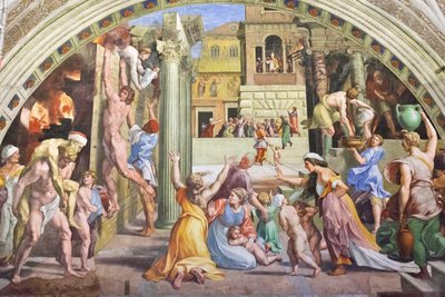 Das Feuer im Borgo von Raphael (1483 1520)