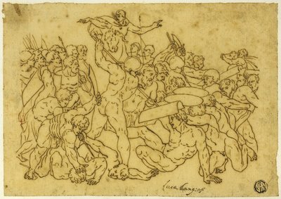 Josua stoppt Sonne und Mond von Raphael