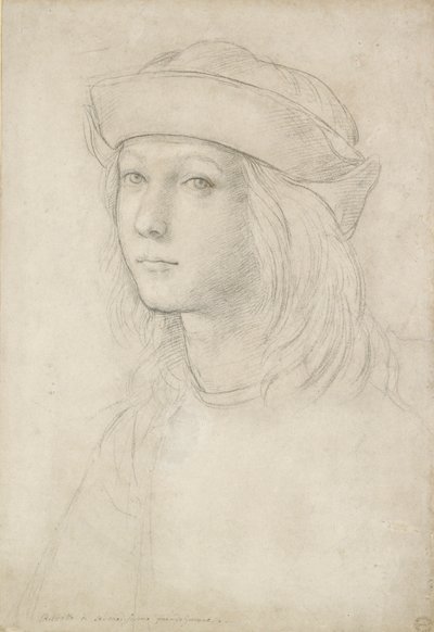 Porträt eines unbekannten Jugendlichen, möglicherweise ein Selbstporträt von Raphael
