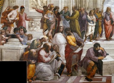 Die Schule von Athen (Detail) von Raphael