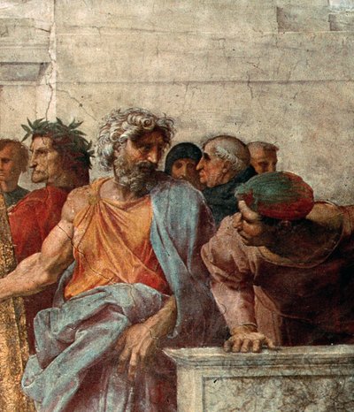 Disputa, aus der Stanza della Segnatura, 1508-11 (Detail) von Raffaello Sanzio Raphael