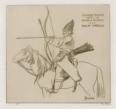 Baschkirischer Kosake, 1813-1814 von Raphael Jacquemin