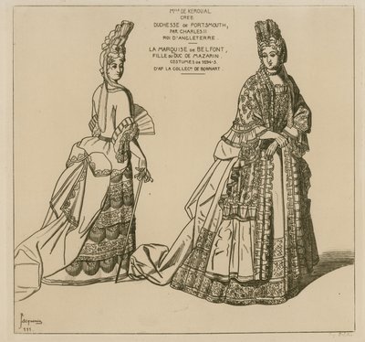 Kostüme von 1694-5 von Raphael Jacquemin