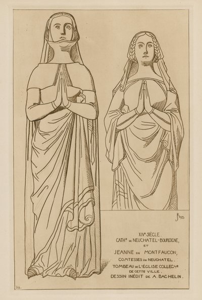 Gräfinnen von Neuchatel, vierzehntes Jahrhundert von Raphael Jacquemin