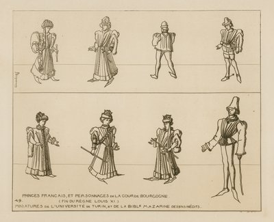 Französische Prinzen und Charaktere des burgundischen Hofes von Raphael Jacquemin