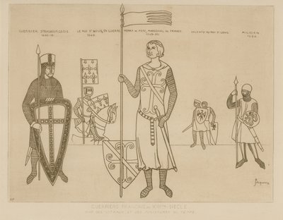 Französische Soldaten des 13. Jahrhunderts von Raphael Jacquemin