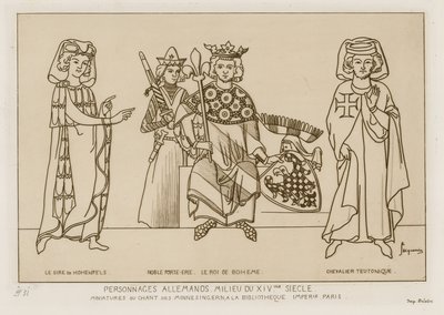 Deutsche Menschen im mittleren 14. Jahrhundert von Raphael Jacquemin