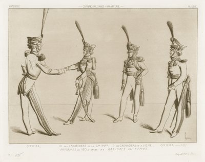 Militärische Kostüme aus dem neunzehnten Jahrhundert - Russische Infanterie von Raphael Jacquemin