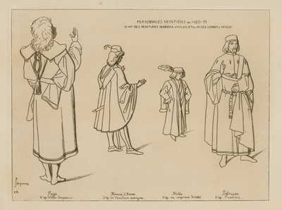 Venezianische Charaktere von 1480-95 von Raphael Jacquemin
