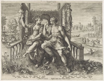 Sanguinisches Temperament von Raphaël Sadeler (I)