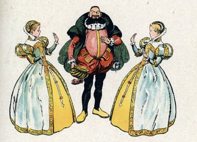 „Barbe-Bleue“ aus den Märchen von Charles Perrault (Illustration) ca. 1920 von Raymond de la Neziere