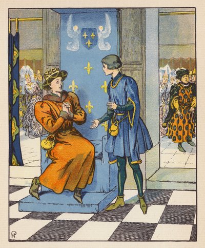 Geheimes Gespräch von Jeanne mit Karl VII. von Raymond de la Neziere