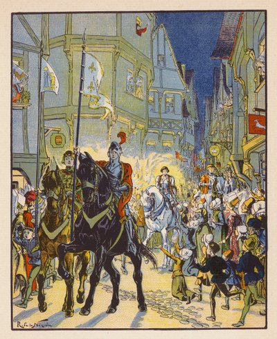 Einzug von Jeanne in Orleans von Raymond de la Neziere