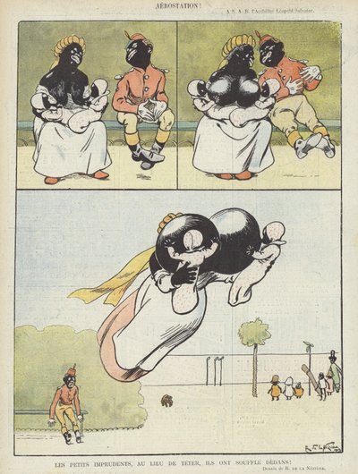 Illustration für Le Rire (Farblithografie) von Raymond de la Neziere