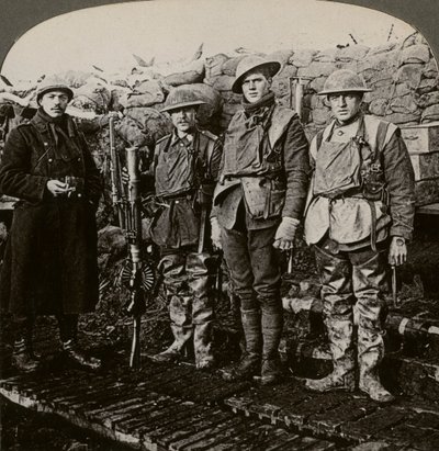 Lewis Maschinengewehrschützen, Hollebeke, Belgien, Erster Weltkrieg von Realistic Travels Publishers