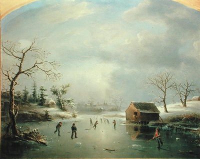 Schlittschuhteich in Morristown, New Jersey von Regis Francis Gignoux