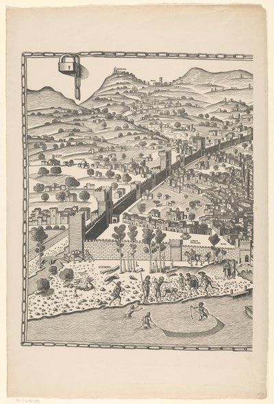 Ansicht von Florenz (linker Teil) von Reichsdruckerei