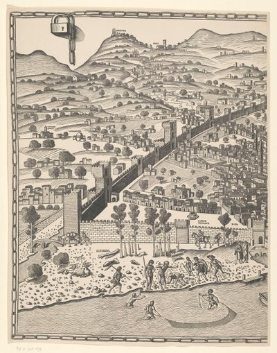 Ansicht von Florenz (linker Teil) von Reichsdruckerei