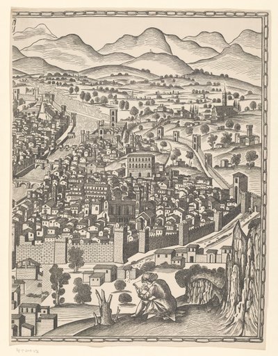 Ansicht von Florenz (rechter Teil) von Reichsdruckerei
