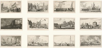 Verschiedene Schiffe und Ansichten von Amsterdam: Teil III von Reinier Nooms, called Zeeman