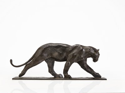 Panther im Gehen, Hinterbein erhoben von Rembrandt Bugatti