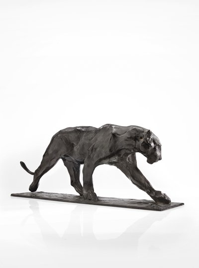 Panther im Gehen, Hinterbein erhoben von Rembrandt Bugatti