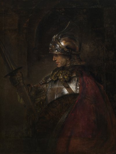 Ein Mann in Rüstung von Rembrandt Harmensz. van Rijn