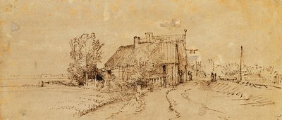 Ein Gasthaus an einer Landstraße von Rembrandt van Rijn